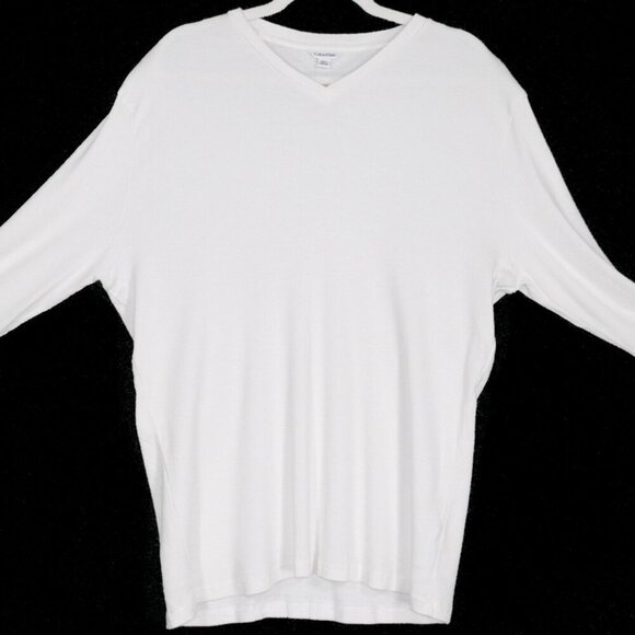 Calvin Klein Long Sleeve V-neck Pullover top - Picture 1 of 4